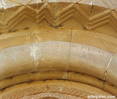 Inscripci&oacute;n:  "BERNARDUS ME FECIT"