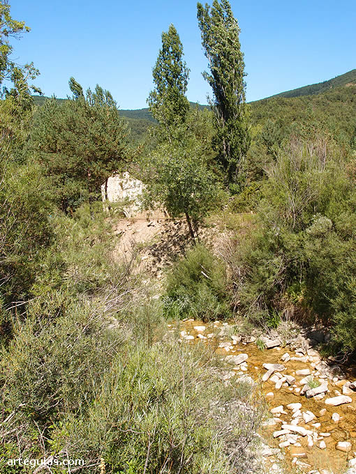 Ermita de San Adri&aacute;n de S&aacute;sabe y r&iacute;o Lubierre