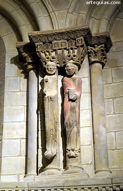 Detalle del &aacute;bside la iglesia de San Mart&iacute;n de Tours de Uncastillo