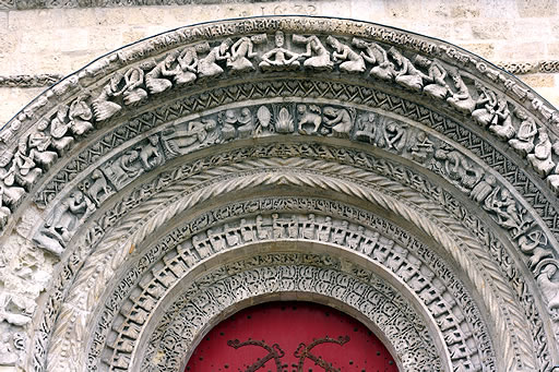 Portada rom&aacute;nica de la iglesia de Abad&iacute;a de Sainte-Croix, Burdeos