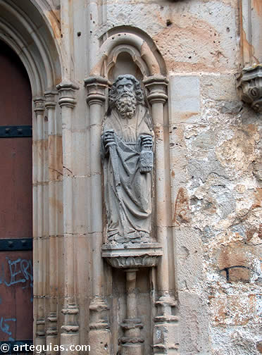 Detalle escult&oacute;rico. Monasterio de  Bidaurreta