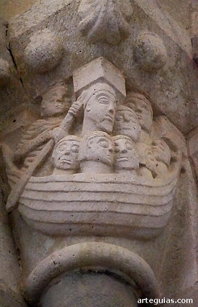 Posible realto b&iacute;blico en uno de los capiteles interiores