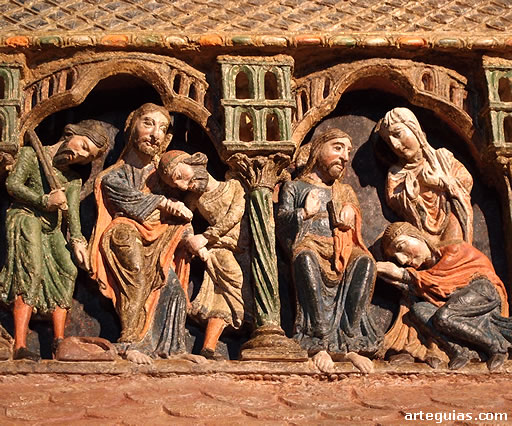 Escena del encarcelamiento de San Vicente