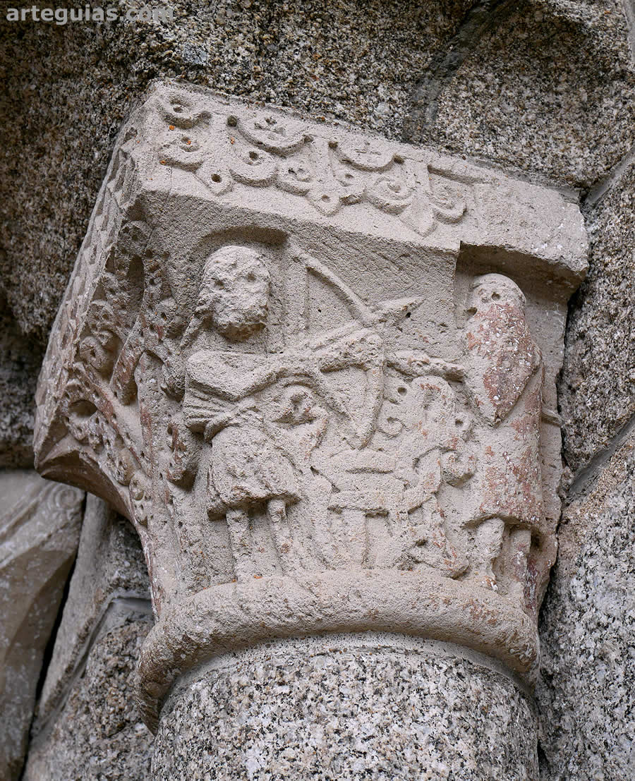 Capitel historiado de la puerta rom&aacute;nica