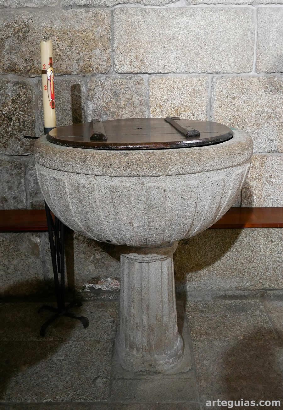 Pila bautismal no medieval