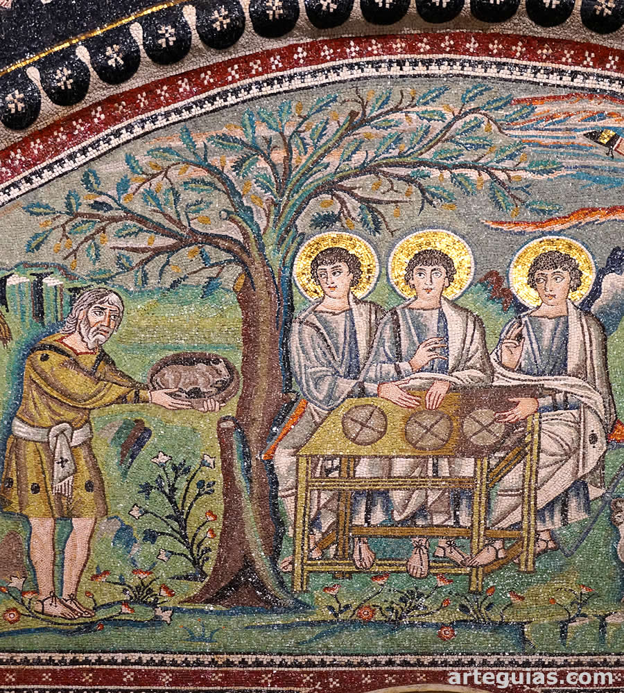 Iglesia de San Vital de R&aacute;vena: Teofan&iacute;a del Encinar de Mambr&eacute;