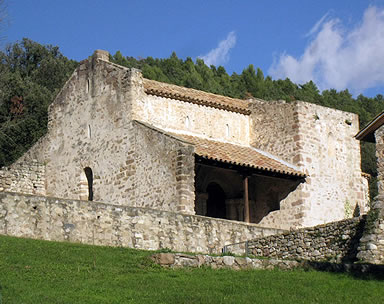 La iglesia de Sant Quirze desde el suroeste
