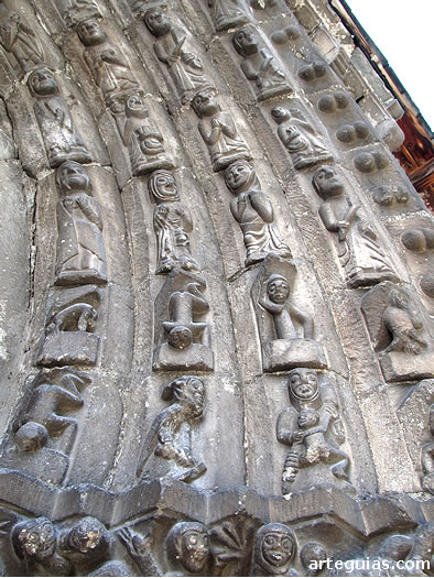 Sant Esteve de Betren: arquivoltas de la portada