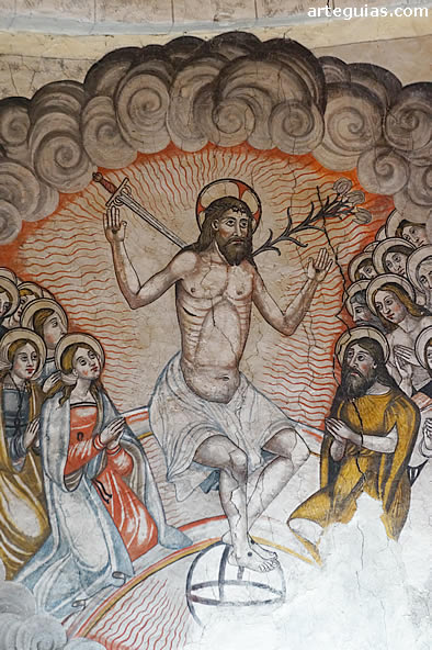 Pintura de Cristo en el Juicio Final