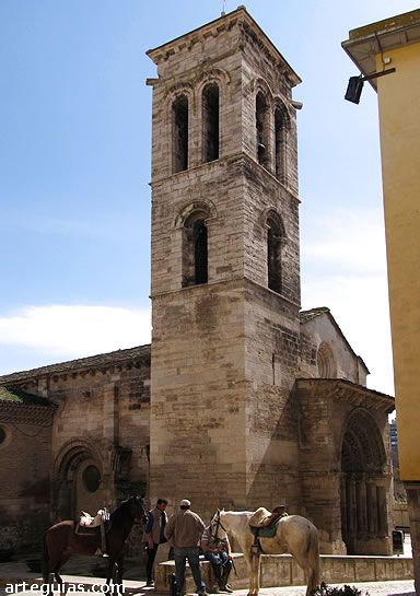 Iglesia de La Magdalena de Tudela desde el noroeste