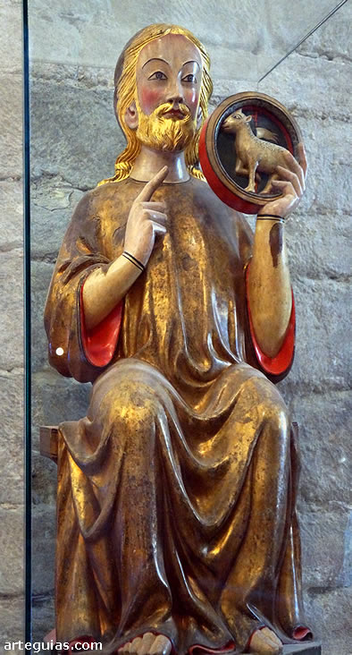 El famoso San Juan Bautista. Escultura g&oacute;tica del siglo XIII