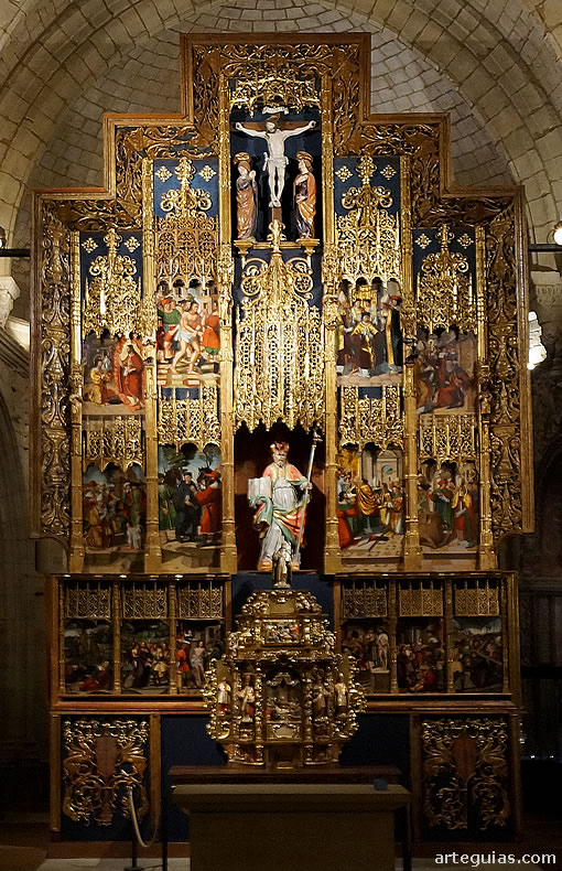 San Mart&iacute;n de Uncastillo: retablo