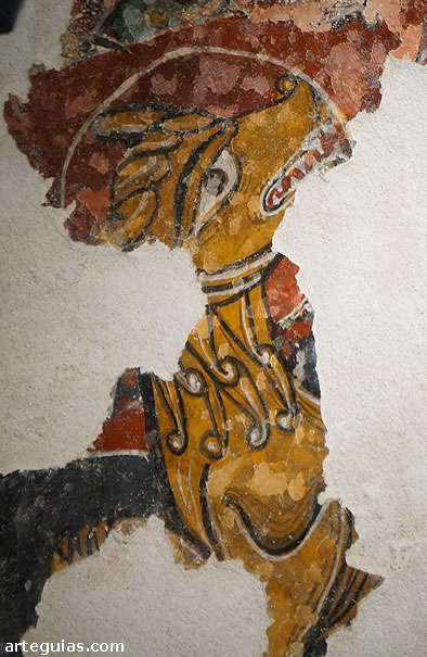 Restos de los frescos rom&aacute;nicos