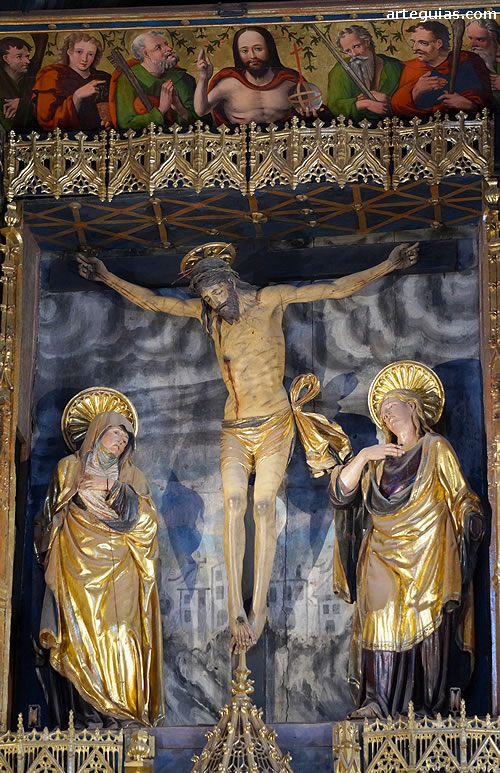Detalle del retablo: Calvario