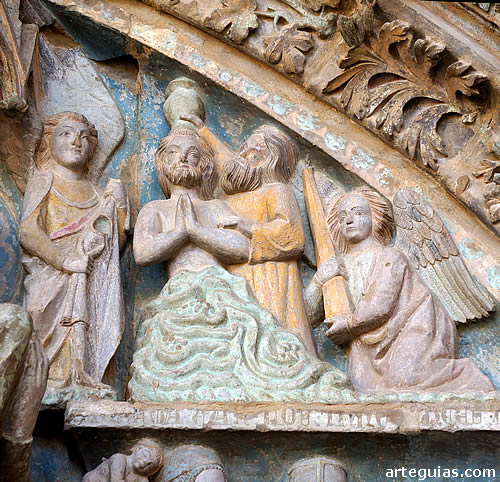 Relieve alusivo al Bautismo de Jes&uacute;s