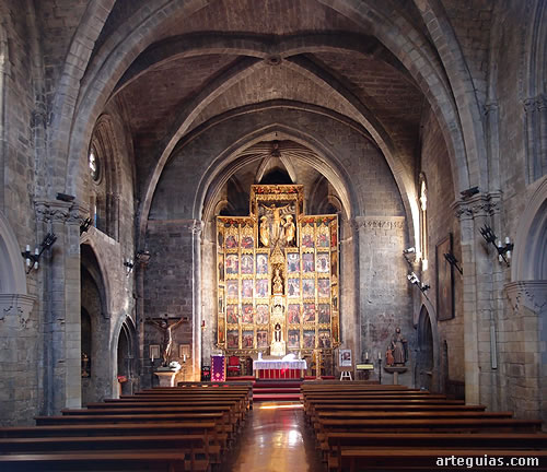 Santa Mar&iacute;a la Real de Olite: interior