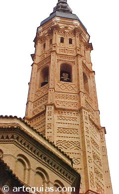 Campanario de la Colegiata de Calatayud. Zaragoza
