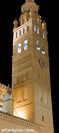 Campanario mud&eacute;jar de la Catedral de Tarazona
