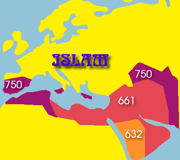 Extensi&oacute;n del Islam en sus pimeros a&ntilde;os