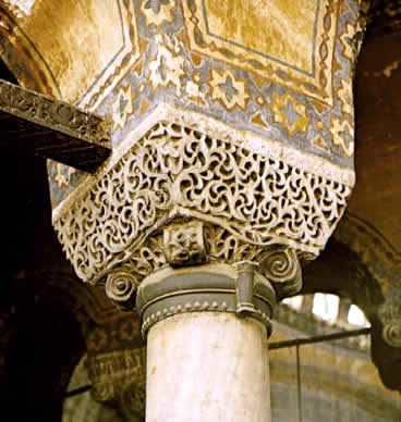 Cazpitel de Santa Sof&iacute;a. Estambul - Bizancio