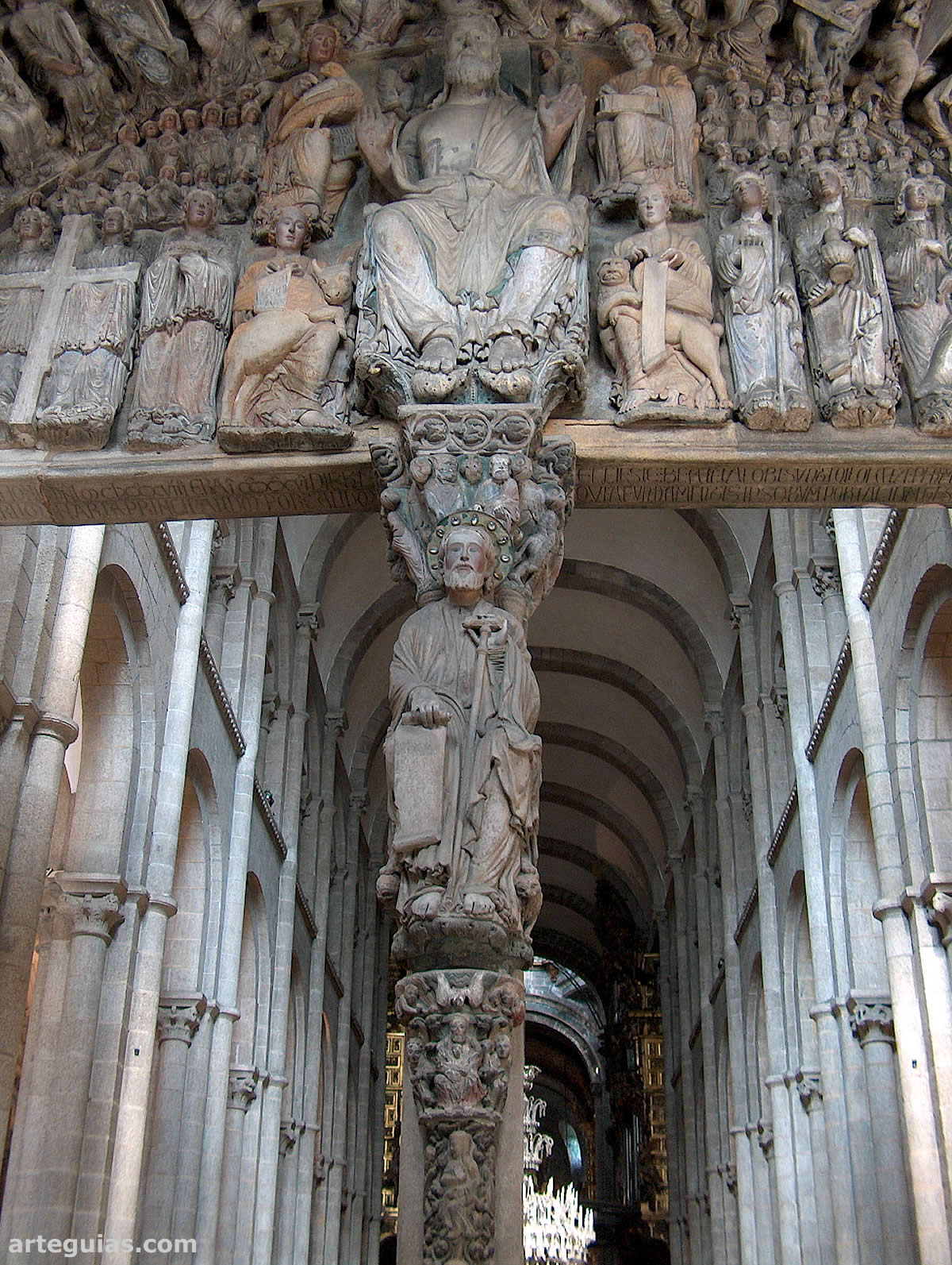 Detalle del Pórtico de la Gloria