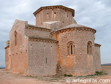 Chalamera. Iglesia de Santa Mar&iacute;a, desde el sureste