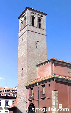 Historia de Madrid medieval: torre mud&eacute;jar de San Pedro en el casco antiguo de Madrid