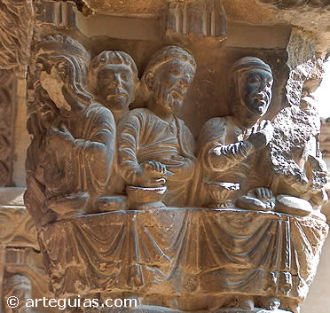 Capitel del claustro de la Catedral de Tudela