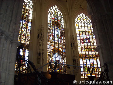 Interior de la Catedral de Bruselas