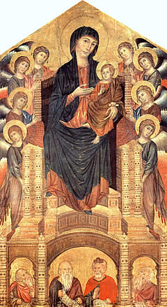 Cimabue: Majestad de Santa Trinit&agrave; (Florencia)
