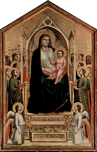 Giotto: Madonna di Ognissanti (Galería de los Uffizi, Florencia)