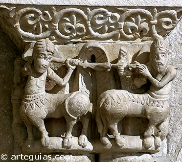 Capitel interior de San Claudio de Olivares, Zamora