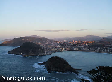 San Sebasti&aacute;n y Bah&iacute;a de la Concha  desde el Monte Igueldo
