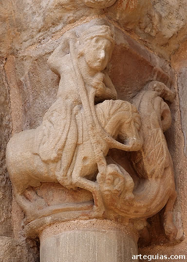 Lucha entre caballero y drag&oacute;n