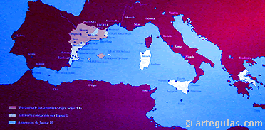 Corona de Arag&oacute;n en tiempos de Jaime II