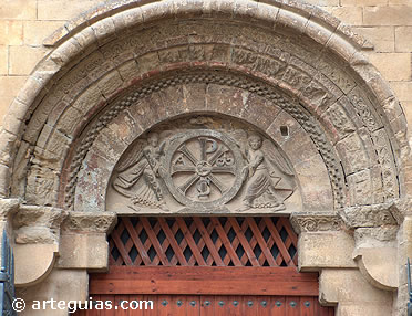 Puerta de la iglesia del Monasterio de San Pedro el Viejo de Huesca