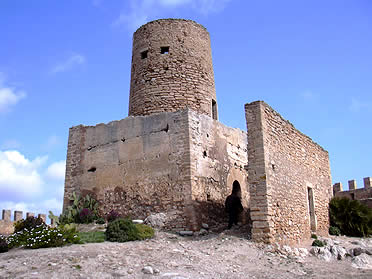 Una parte del castillo de Capdepera, Mallorca