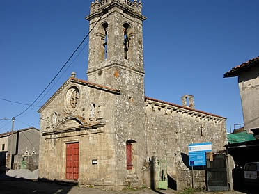 La reformada iglesia de Nogueira do Mi&ntilde;o
