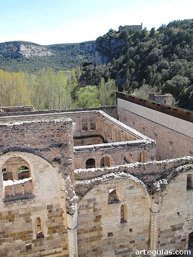 El claustro mayor visto desde lo alto de la torre