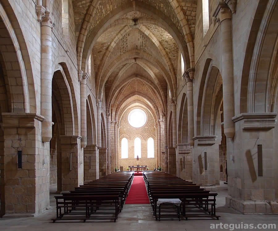 Interior de la iglesia del Monasterio de Iranzu