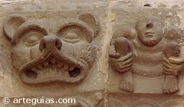 Esculturas de las arquivoltas de Porta Speciosa. Monasterio de Leyre