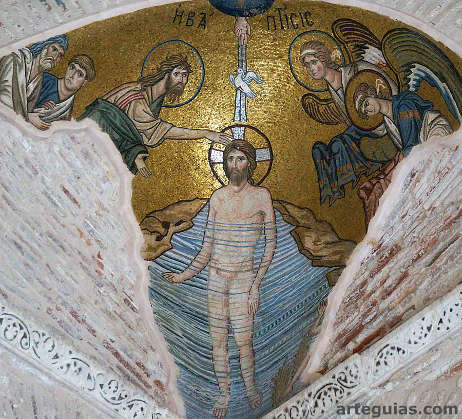 Moaico del Baustismo de Jes&uacute;s