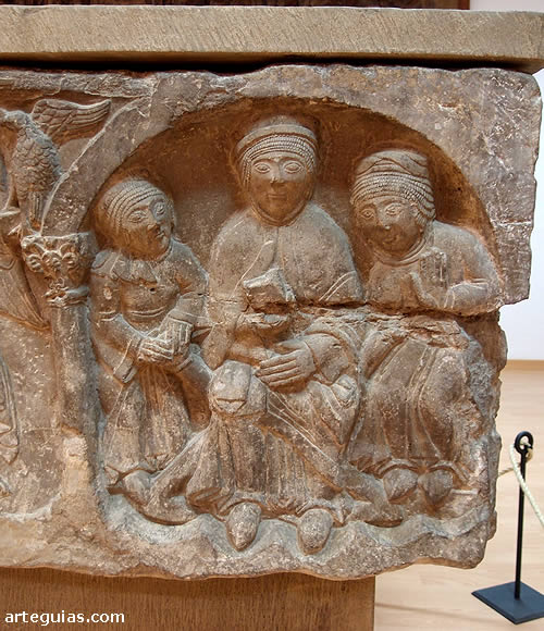 Do&ntilde;a Sancha con sus hermanas Teresa y Urraca