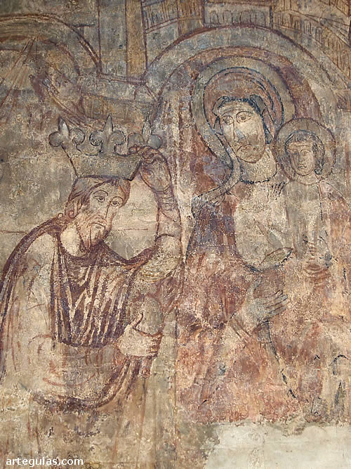 Escena de la Adoraci&oacute;n de los Reyes Magos