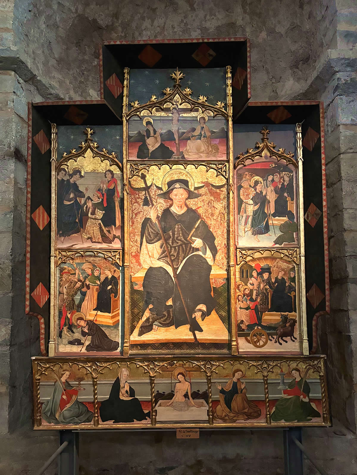 Retablo de Santiago. Monasterio de San Pedro de Siresa