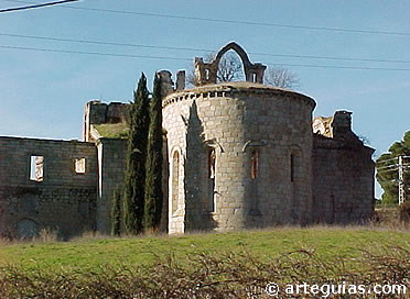 Cabecera de la iglesia mon&aacute;stica desde el este