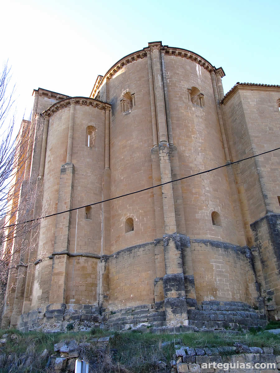 Iglesia de San Salvador de Murillo de G&aacute;llego: cabecera de la iglesi superior y de la inferior