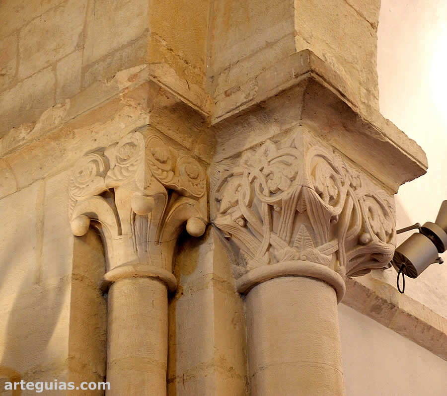 Detalle del arco triunfal de la iglesia de Priorio