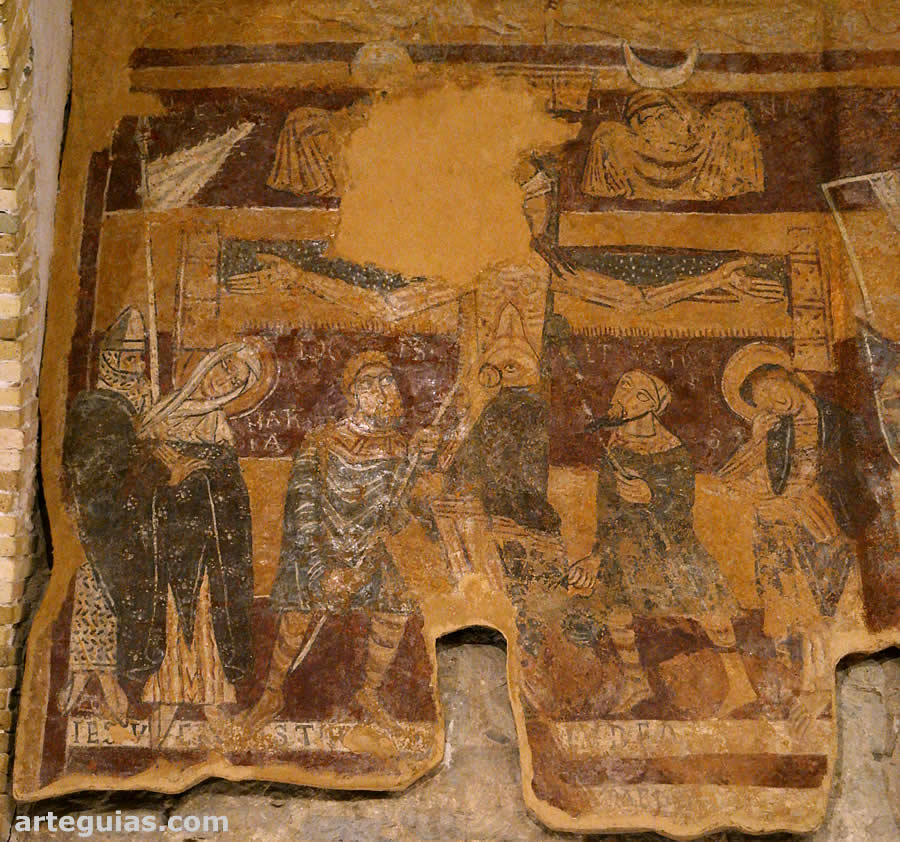 Pintura que representa la crucifixi&oacute;n