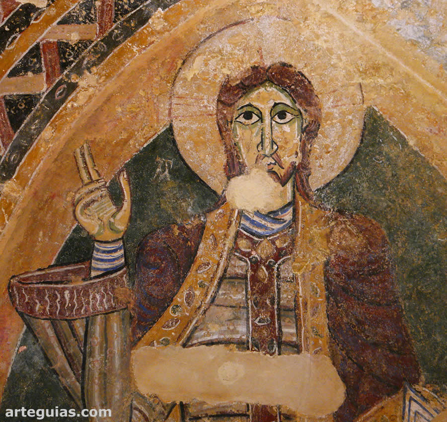 Gu&iacute;a de la iglesia de Sant Tom&agrave;s de Fluvi&agrave;, Girona: pinturas rom&aacute;nicas